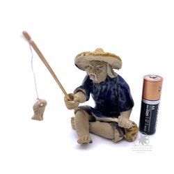 Fisherman mudman, chinese figurine 7cm