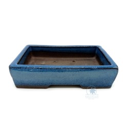 Bonsai pot 16cm glazed rectangular