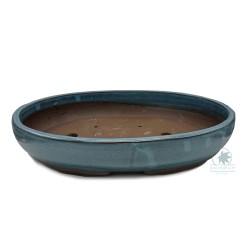Bonsai pot 36cm oval glazed