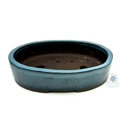 Bonsai pot 20cm oval glazed