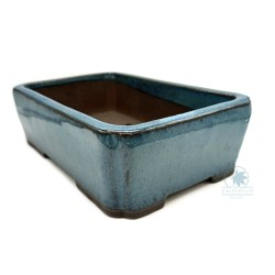 Bonsai pot 20cm rectangular glazed