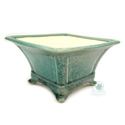Bonsai pot 16cm glazed square
