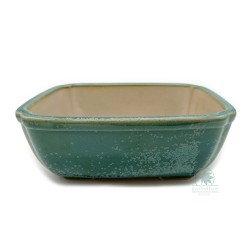 Bonsai pot 16cm rectangular glazed