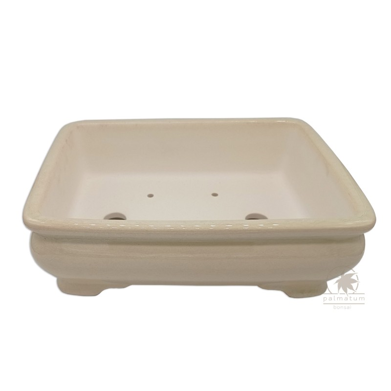 Rectangular glazed bonsai pot 24cm