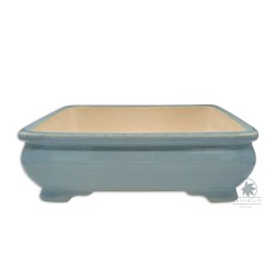 Bonsai pot 24cm glazed rectangular