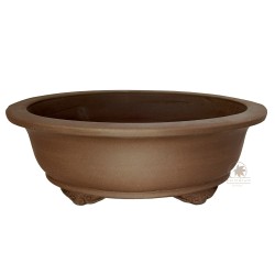 Bonsai pot 41cm unglazed oval