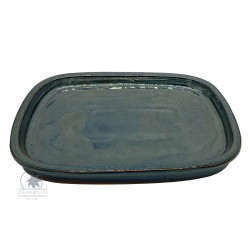 Saucer for bonsai pot, glazed 25cm