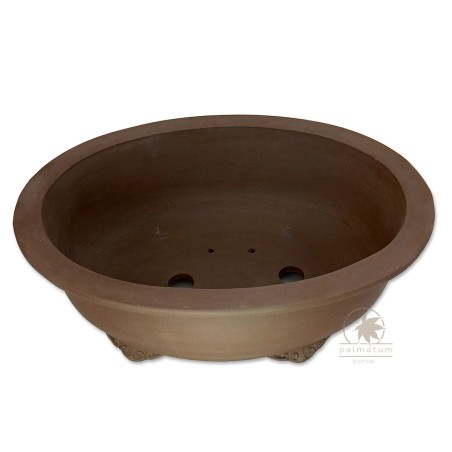 Oval unglazed bonsai pot 50cm