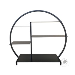 Bonsai garden display stand round