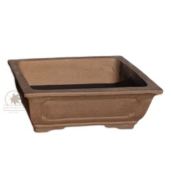 Rectangular unglazed bonsai pot 32cm
