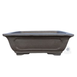 Rectangular unglazed bonsai pot 40cm