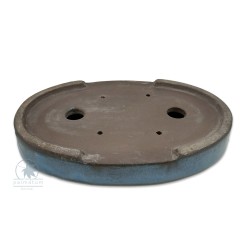 Bonsai pot 23cm oval glazed