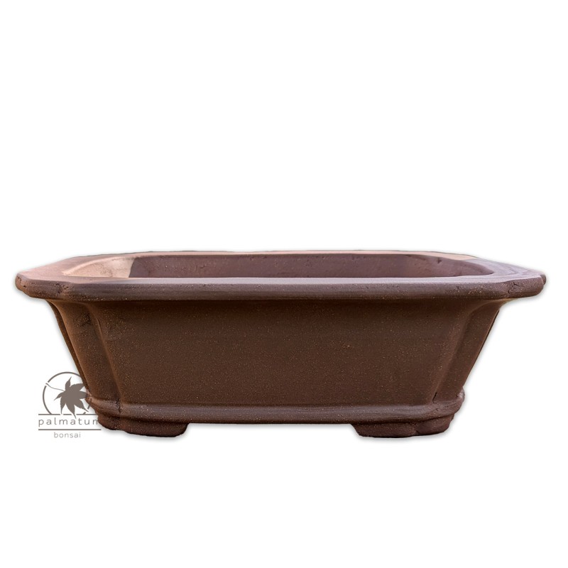 Rectangular unglazed bonsai pot 31cm
