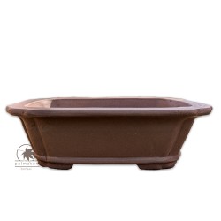 Rectangular unglazed bonsai pot 31cm