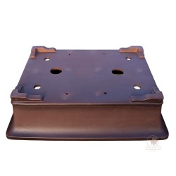 Unglazed rectangular bonsai pot 47cm