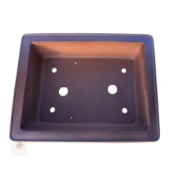 Unglazed rectangular bonsai pot 47cm