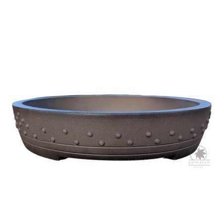 Round drum bonsai pot 35cm