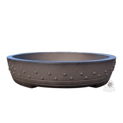 Round drum bonsai pot 35cm