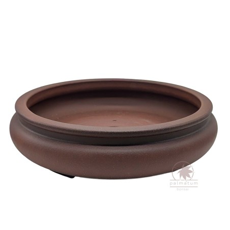 Unglazed round bonsai pot 28cm