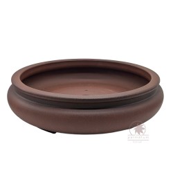 Unglazed round bonsai pot 28cm