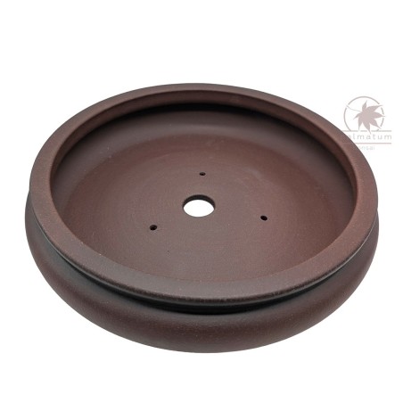 Unglazed round bonsai pot 28cm