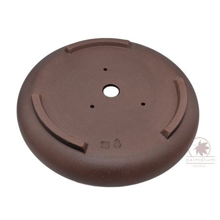 Unglazed round bonsai pot 28cm