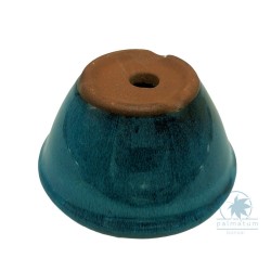 Round glazed bonsai pot 10cm
