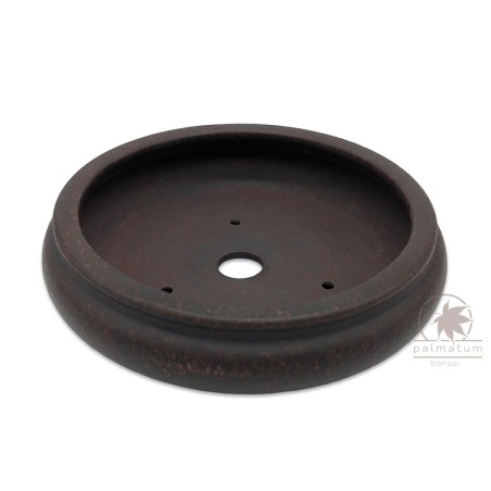 Unglazed round bonsai pot 16cm