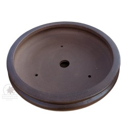 Unglazed round bonsai pot 30cm