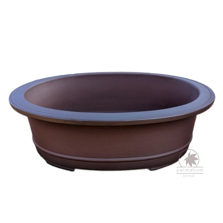 Oval high bonsai pot