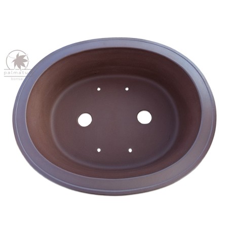 Oval high bonsai pot