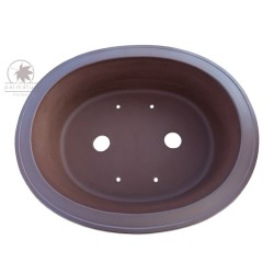 Oval high bonsai pot