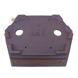 Unglazed hexagonal bonsai pot 30cm