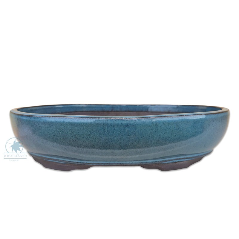 Oval glazed bonsai pot 41cm