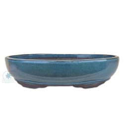 Oval glazed bonsai pot 41cm