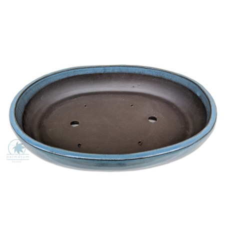 Oval glazed bonsai pot 41cm