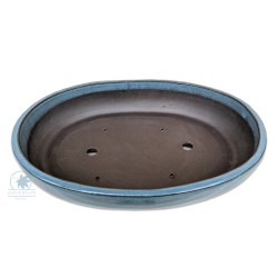 Oval glazed bonsai pot 41cm