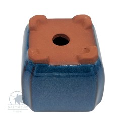 Square glazed bonsai pot 7cm